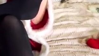 A nylon and foot fetish