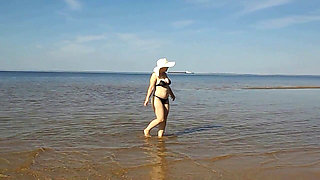 Hot MILF on the Beach -15