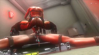 3D BDSM Porn: Sexy Busty Mistress Mounts Her Slave's Dick After Teasing Him With Electro Stimulation
