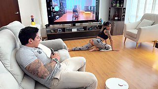 WTF? The stepfather used the robot vacuum cleaner so his stepdaughter could sit on a dildo!