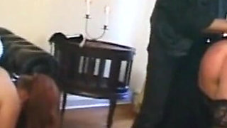 Humiliating food penetration in pussy