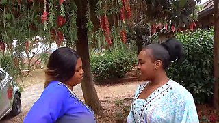 African MILF Lesbians Make Out In Public