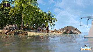Stranded & Naked Gameplay Part 1 - Brian and Megan's Island Survival