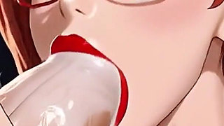 114. Lilas Cum Facial Compilation (ai Animation)