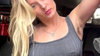 Sexy blonde emo teen solo cam session