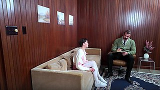 Cute brunette young hookup amateur teen blowjob