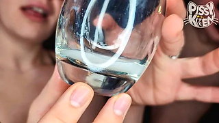 Dirty Girl Eats Ass and gets Rewarded with a Piss&cum Cocktail