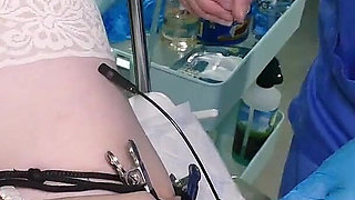 Lisa Essex and Mistress Jane Medical Fetish Electro Play