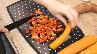 Dominique Sorribes Lesbian Carrot Play