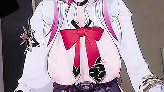 Honaki Star Rail - Ahas Cruel Joke Evanescia Broken POV Sandwich DP Tied up 4k60fps