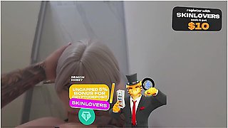 Alt Girl Listened Loudly To Ela Danca In The Entrance For Which She Was Fucked Hard By Her Neighbor
