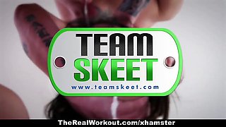 Teamskeet - sumptuous August Taylor banged after workout