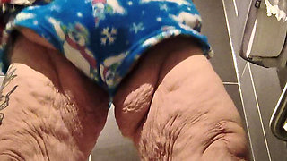 In the Public Bathroom Whore Gets Naughty Will She Get Caught?