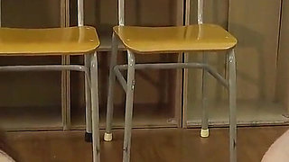 Facesitting, Foot Face Trampling, Foot Lick Cleaning, and Human Chair by Sadistic College Girl in Micro Thong Swimsuit