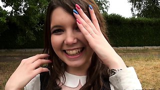 European Blonde Public Blowjob And Cumshot Facial