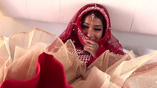 Desi teen with  sexy feet is fucked on her wedding night
