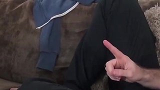 Big ass Jess Scotland & Ricky Stone having a blast on the couch