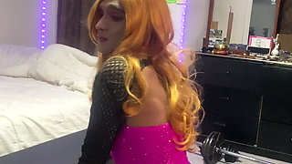 HOT INDIAN FEM BY BARBIE DOLL CROSSDRESSER BLONDE