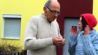 Horny German grandpa fucks the neighbor next door