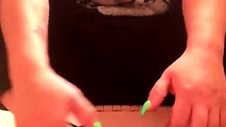 Amateur blondie solo anal masturbation