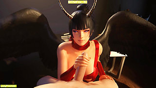 Dead or Alive DOA Girl - Nyotengu Christmas 2024 WM Remix (Sound) By LazyProcrast Animation 3D Hentai