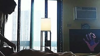 Sugar Baby Rides Her Older Man on the Couch