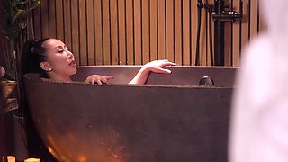 Allie Nicole and Nicole Doshi share a big toy peaches