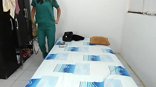 The hottest nurse in America masturbates in front of her brother-in-law's camera