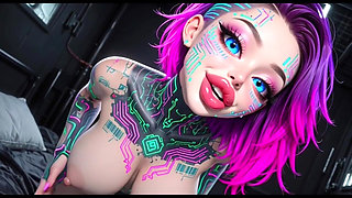 Cute Sexy Talk and Boobs, Ai Animation