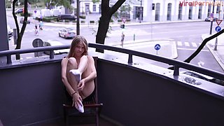 Diana Mesmerizes with Outdoor Flashing Fun Passionate Play