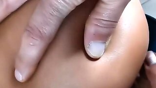 Hot ho gives blowjob and handjob in hot pov scene