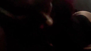 Fat Black Husband Blows Load on Jamaican Ebony Wife