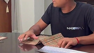 My Husband Will Be Home Soon, and My Stepson Is in the Bedroom! Latina Stepmom Fucks Her Stepson's Best Friend