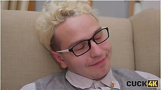 Hot And Shy Slut Is Cheating On Her Husband Right In Front Of Him