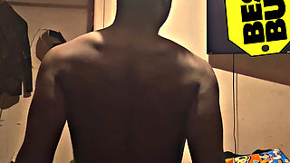 Twerking In My Red Undies While I Feeling All On My Body And Playing With My Big Black Cock