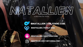 Creamy PussyFuck in Latex Catsuit - your Stepsister Natallien