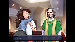 Johannes helps Consuela land a job while Roz gives him a blowjob