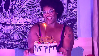 Birthday Cake and Cum Masturbation