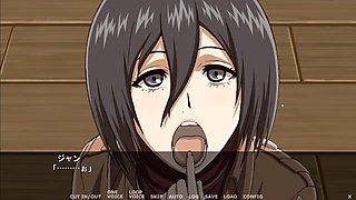Amateur Mikasa Ackerman gives a mind-blowing blowjob in this Asian hentai