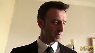 Pascalssubsluts - Amber West dommed and cummed in mouth