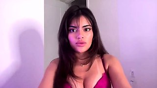 Hottest brunette solo webcam masturbation 2