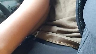 She Lovess to Give Me Handjob on Bus
