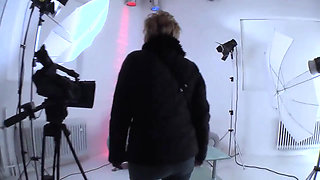 A Very Hot MILF Hard Masturbation with Big Dildo and Clothespins on Her Slutty Pussy