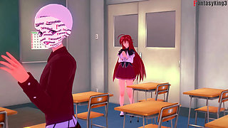 Rossweisse almost catch me fucking Akeno - DXD NTR Madness Series