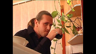 Wonderful Housewife MILF Fucked and Creampied on Stockings by a Huge Vintage Cock