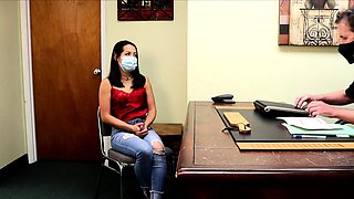 Tight ass brunette amateur Angel Hott