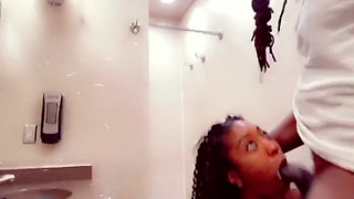 Stepdaddy Sneak in My Bathroom and Fuck My Throat at the Truck Stop