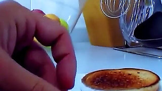 Thai skinny teen Sharon fucked by step dad in the kitchen