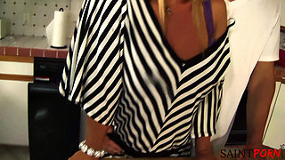 Wife Makes Slutty Babysitter Obey