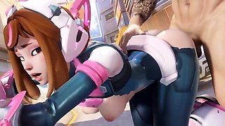 Two 3d cartoon cuties are ready for their bath